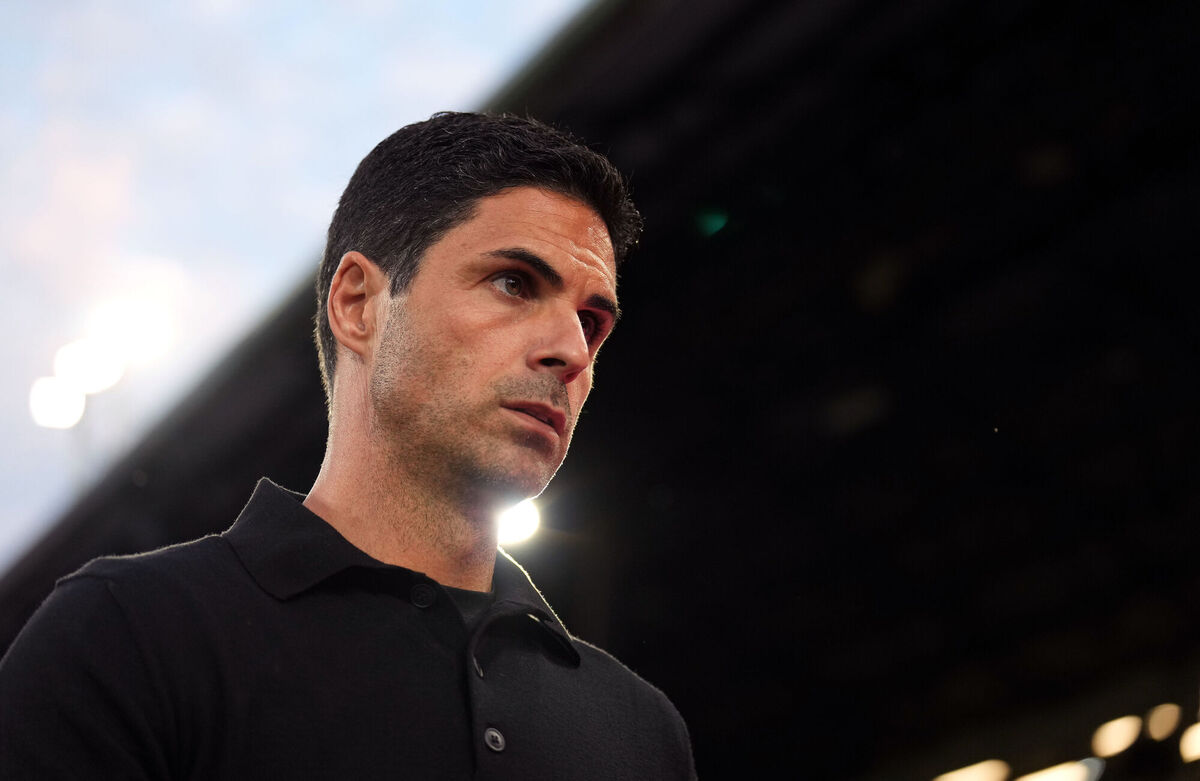 Arsenal manager Mikel Arteta during the Premier League match at Selhurst Park. Photo credit: John Walton/PA Wire.