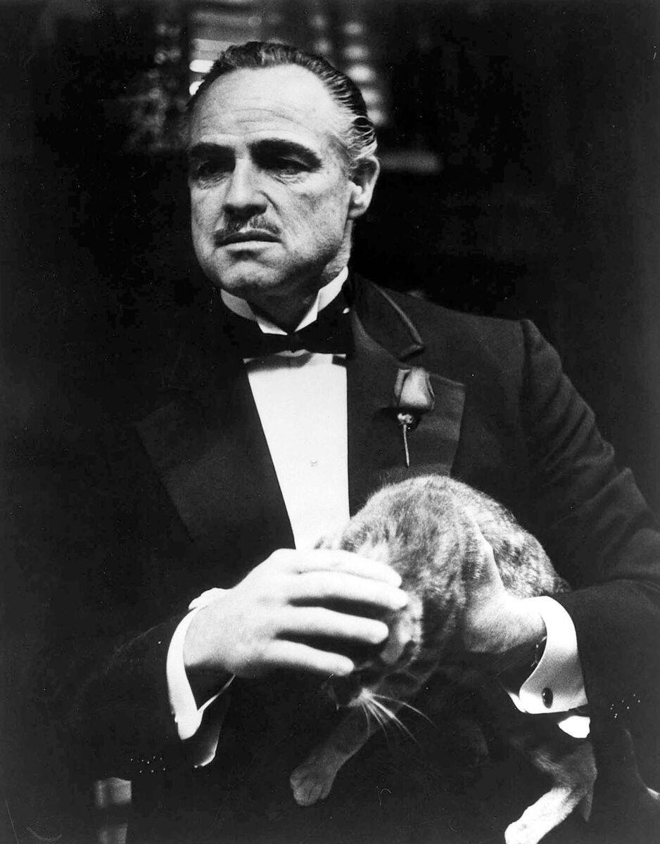 Marlon Brando as Vito Corleone in The Godfather.