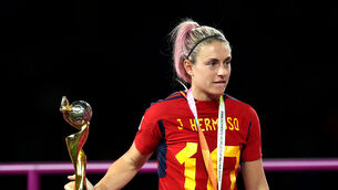 Spain World Cup winner Alexia Putellas, pictured, says she stands with her team-mate Jenni Hermoso after Spanish FA president Luis Rubiales refused to resign on Friday (Isabel Infantes/PA)
