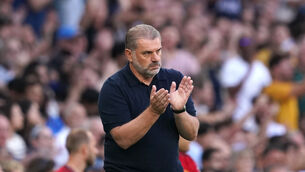 Ange Postecoglou should have James Maddison fit for Tottenham’s trip to Bournemouth (John Walton/PA)