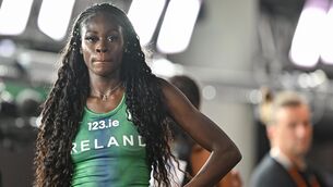 <p>A NEW HOPE: Rhasidat Adeleke of Ireland after competing in the women's 400m final in Budapest. Pic: Sam Barnes/Sportsfile</p>