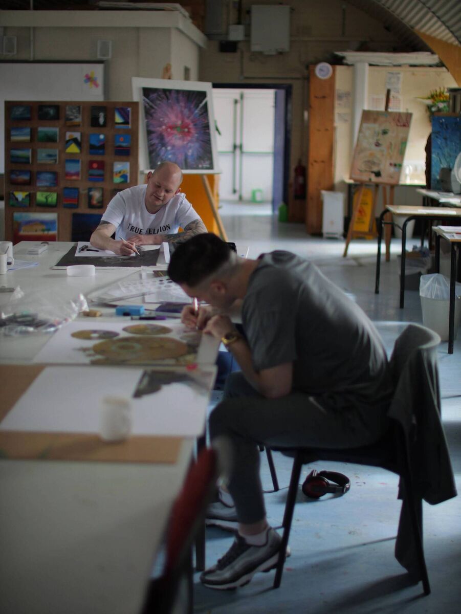 Stephen Greer with inmate Piaras Heatley Stephen Greer with inmate Piaras Heatley