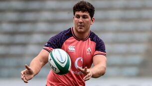 <p>OPPORTUNITY KNOCKS: Tom Stewart during Ireland's captain's run in Bayonne. Pic: INPHO/Dan Sheridan</p>
