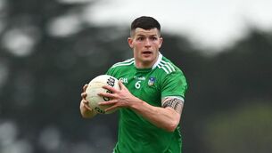 <p>Limerick's Iain Corbett was among the goals for Newcastle West. Photo by Eóin Noonan/Sportsfile</p>