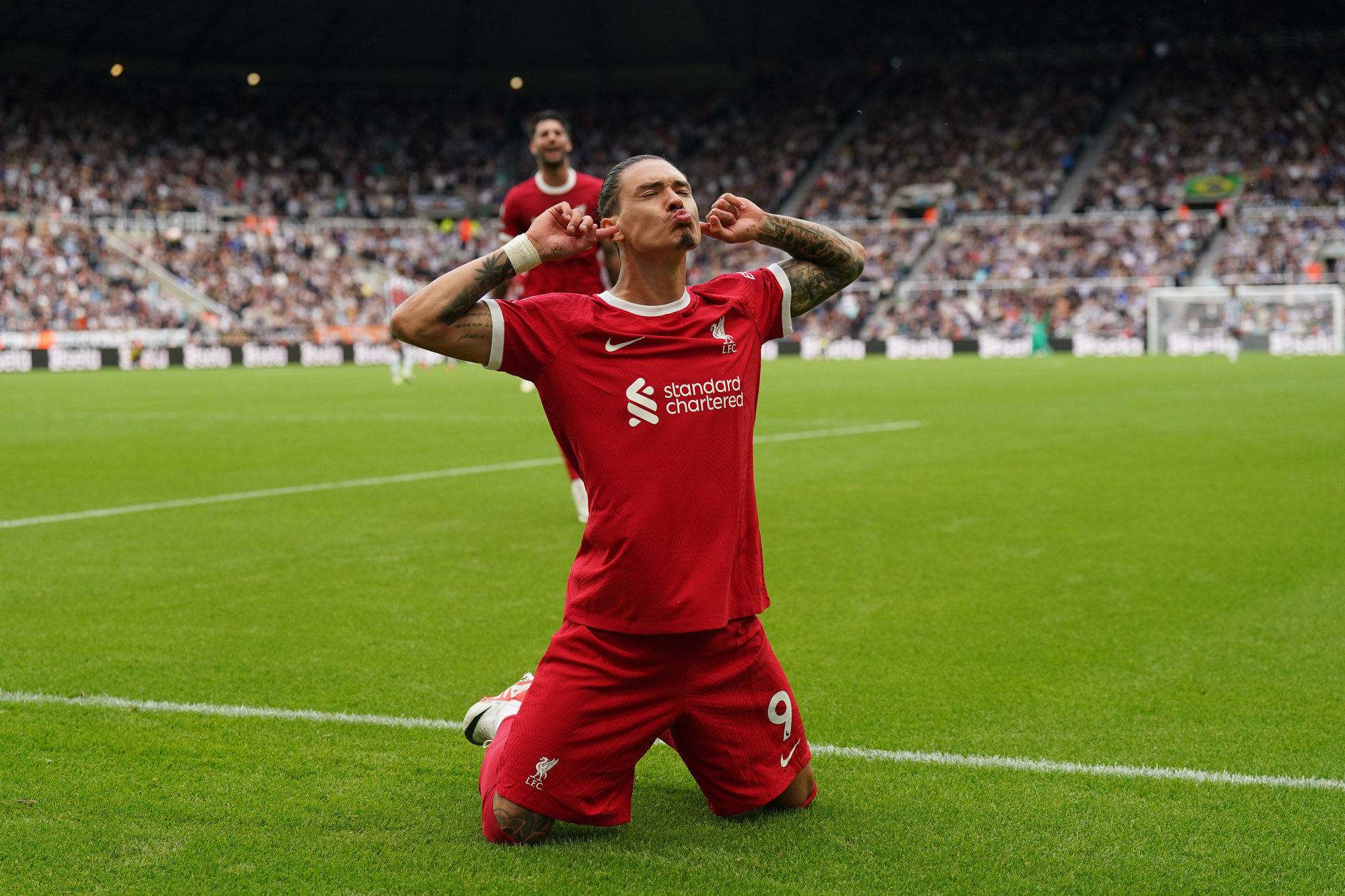 Late Darwin Nunez double snatches points for 10-man Liverpool 
