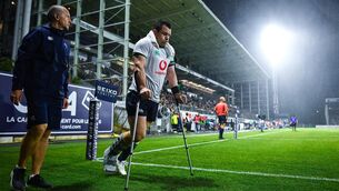 <p>RULED OUT: Cian Healy of Ireland after sustaining an injury during the Rugby World Cup warm-up match against Samoa. Pic: Harry Murphy/Sportsfile</p>