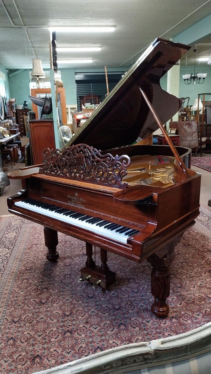 A restored Steinway boutique grand piano at Victor Mee. A restored Steinway boutique grand piano at Victor Mee.