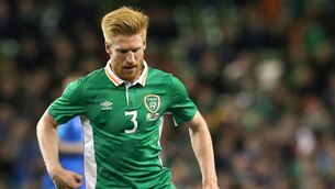 <p>NEW 21S COACH: Republic of Ireland's Paul McShane during an International Friendly at the Aviva Stadium, Dublin.</p>