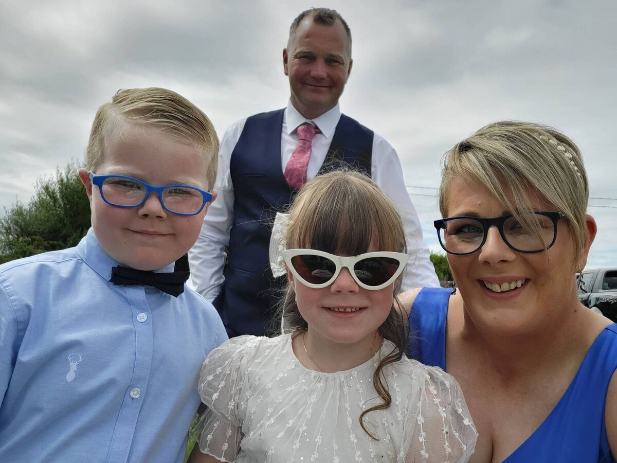 Lisa McGrath and her husband Fergal with their children Katie and Harry Lisa McGrath and her husband Fergal with their children Katie and Harry
