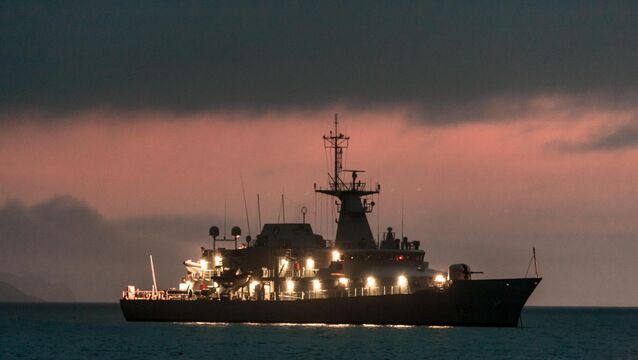<p>Irish naval vessel LÉ Samuel Beckett. Because Ireland is not a member of Nato, hostile states, such as Russia, face “lower diplomatic risks” by interfering with cables in Irish waters, experts have said.</p>