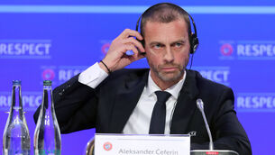 <p>POLITICAL FOOTBALL: Uefa boss Aleksander Ceferin.</p>