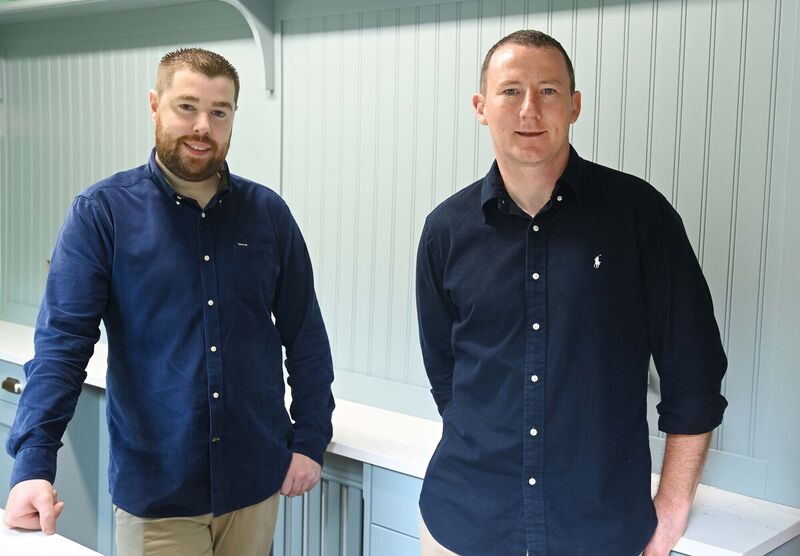 Martin Buckley and David O'Halloran in their late Victorian home in Cork city. 