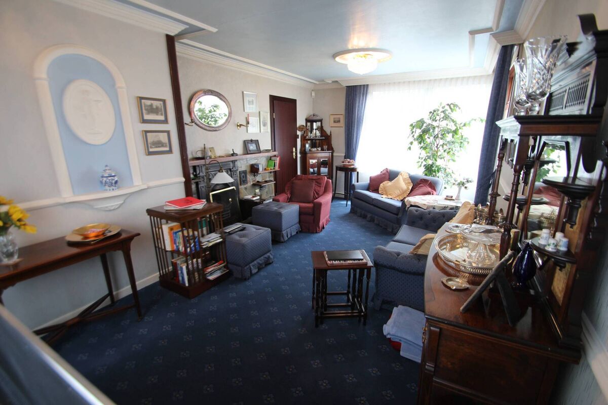 Living room is almost restrained...