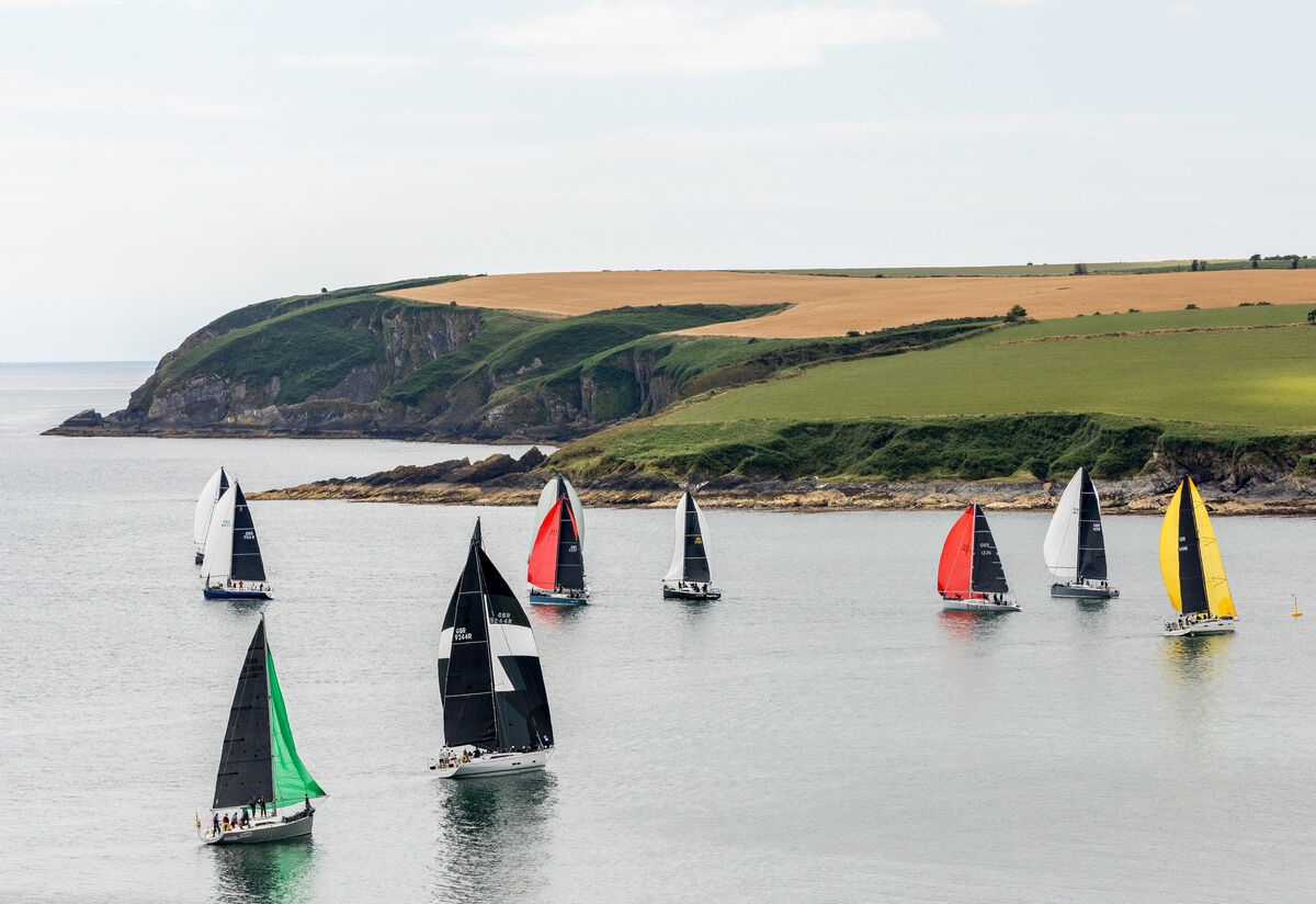Volvo Cork Week yachts sail close to Ringabella Bay near Crosshaven Picture: David Creedon Volvo Cork Week yachts sail close to Ringabella Bay near Crosshaven Picture: David Creedon