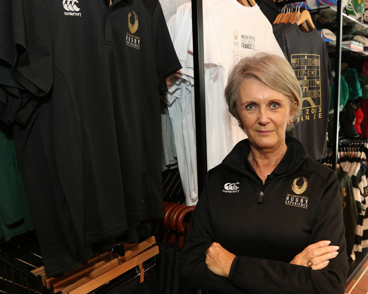 Jackie Connolly, Shop Assistant at International Rugby Experience in Limerick City: “It’s going to be amazing rugby for eight weeks." Picture: Brendan Gleeson