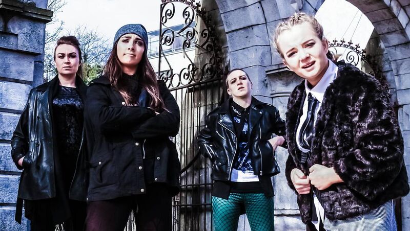 The cast of Lex Talionis, by Liam Heylin. Picture: Aoife Cahill The cast of Lex Talionis, by Liam Heylin. Picture: Aoife Cahill