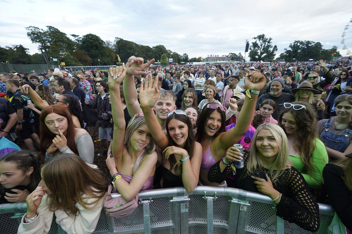 Crowds watching King Kong Company performing during the Electric Picnic Festival in Stradbally, County Laois. Picture: Niall Carson/PA Wire