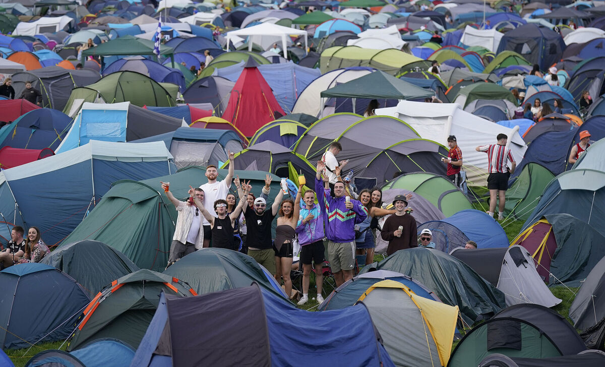 Campers at the Electric Picnic Festival in Stradbally, County Laois. Picture: Niall Carson/PA Wire