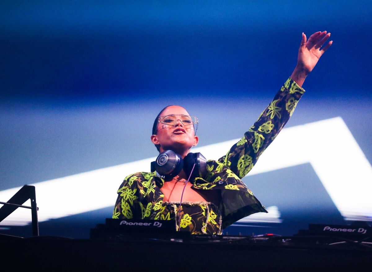  Irish pop artist Jazzy performs to a crowded tent at Electric Picnic. Photograph: Leah Farrell, RollingNews.ie