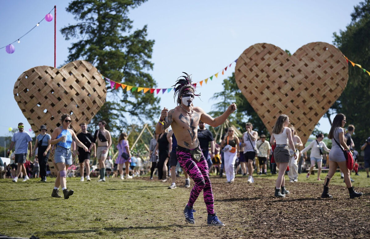 Festivalgoer Robert Guerin from Co Clare during the Electric Picnic Festival in Stradbally, County Laois. Picture: Niall Carson/PA Wire