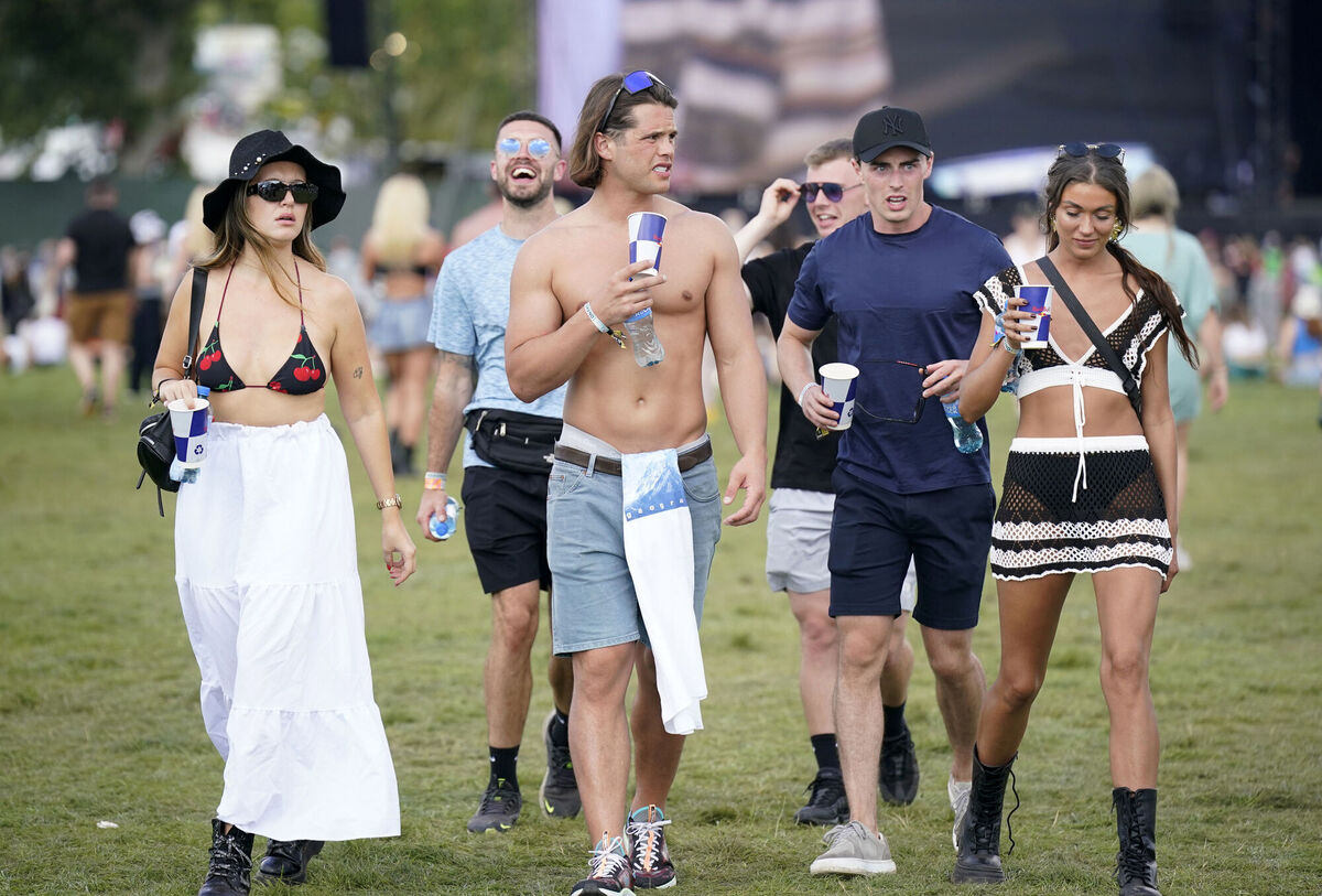 Festival goers during the Electric Picnic Festival in Stradbally, County Laois. Picture: Niall Carson/PA Wire