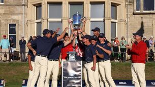 <p>SUPERB FIGHTBACK. USA come from behind to retain the Walker Cup. Pic: The Walker Cup</p>