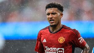 <p>Manchester United's Jadon Sancho. Pic Credit ©INPHO/Evan Treacy</p>