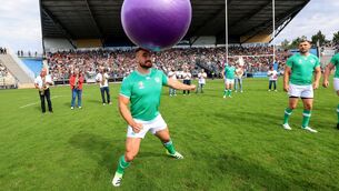 <p>'FIGHTING FIT': Ronan Kelleher during Ireland's open training session in Tours. Pic: INPHO/Dan Sheridan</p>