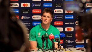 <p>TAKING IT ALL IN: Joe McCarthy during an Ireland press conference in Tours, France. Pic: INPHO/Dan Sheridan</p>