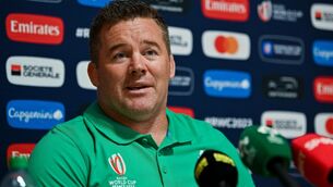 <p>GOOD TEST: National scrum coach John Fogarty during an Ireland rugby media conference at Complexe de la Chambrerie in Tours, France. Pic: Brendan Moran/Sportsfile</p>