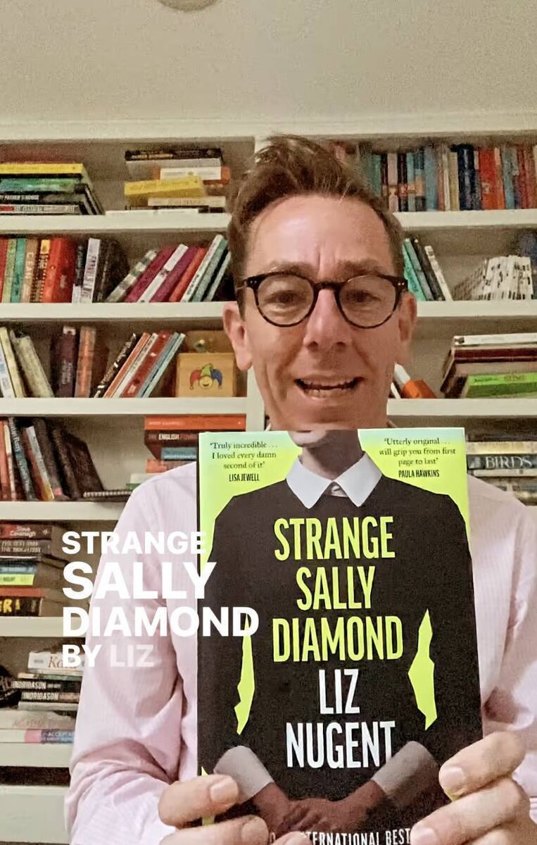 A still image from Ryan Tubridy's book recommendation video. Picture: Instagram