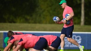 <p>WATCHFUL EYE: Forwards coach Paul O'Connell during an Ireland rugby squad training session at Complexe de la Chambrerie in Tours, France. Pic: Brendan Moran/Sportsfile</p>