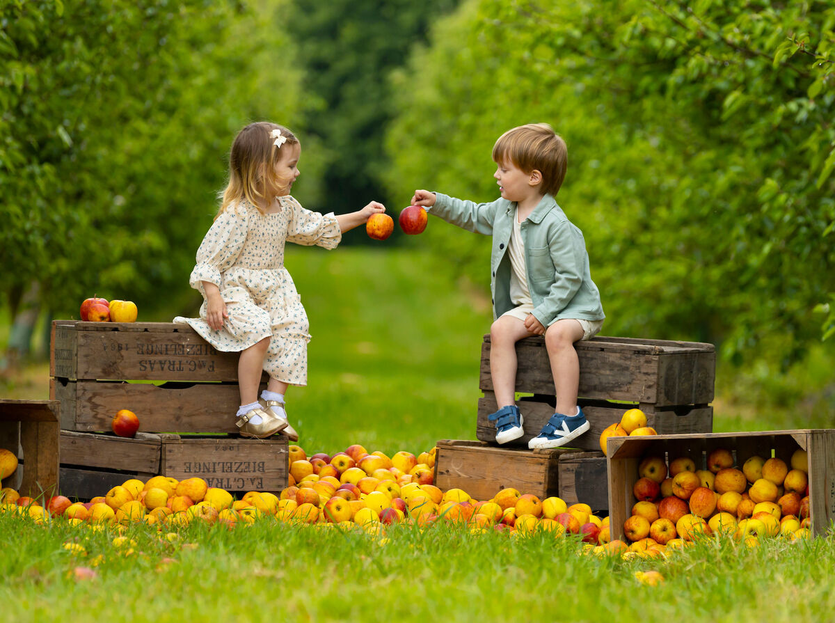 Poppy and James Molloy (3) help launch Waterford Harvest Festival. Pic: Patrick Browne