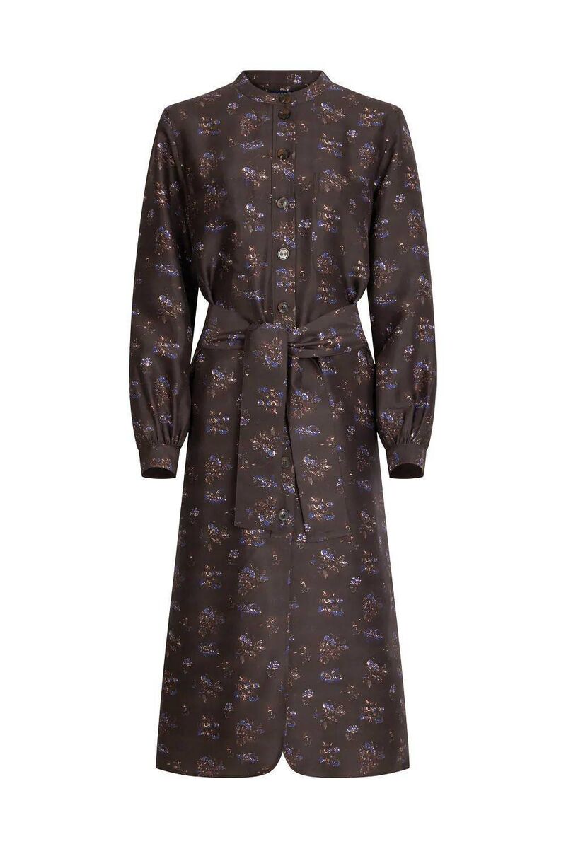 Lauren printed dupioni silk dress, Soeur, €365