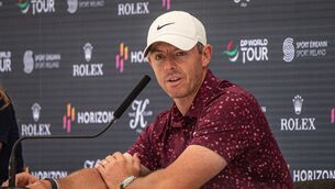 <p>Rory McIlroy during a pre-tournament press conference ahead of the Horizon Irish Open at The K Club. Cian O'Regan.</p>