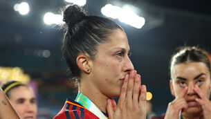 <p>Spain's Jennifer Hermoso after the FIFA Women's World Cup final match at Stadium Australia, Sydney. Picture date: Sunday August 20, 2023.</p>