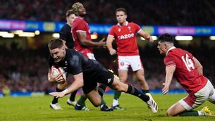 <p>BIG MISS: New Zealand's Jordie Barrett.</p>