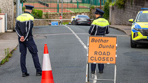 <p>Gardaí at the scene of a crash which claimed the lives of four young people in Clonmel, Co Tipperary last month. Picture: Damien Storan/PA</p>