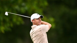 <p>STRONG FINISH: Rory McIlroy acknowledged a lack of practice was a factor as he carded a first-round 69 made pretty by two closing birdies. . Pic: Eóin Noonan/Sportsfile</p>