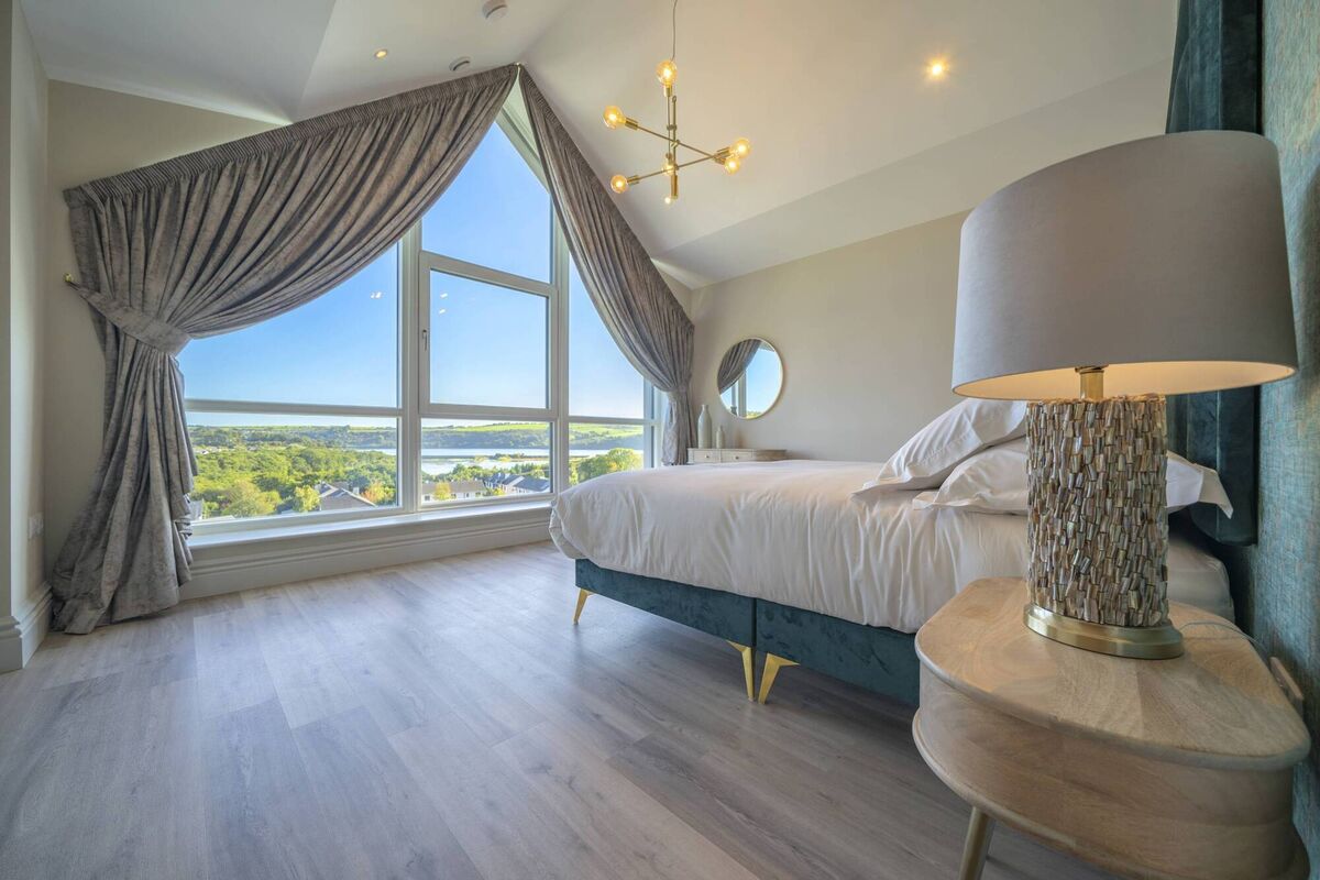 Top floor lofty bedroom. Design is by BRH Design Partnership