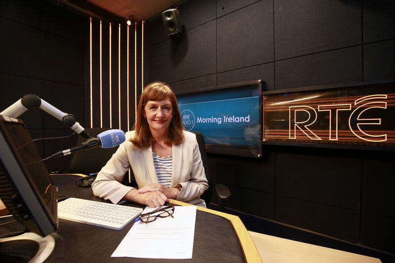 Rachael English in the Morning Ireland Studio, RTÉ. Photo: Nick Bradshaw Rachael English in the Morning Ireland Studio, RTÉ. Photo: Nick Bradshaw