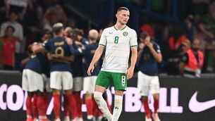 <p>FORGET PARIS: Alan Browne of Republic of Ireland after his side conceded a first goal, scored by Aurélien Tchouameni at Parc des Princes in Paris. Picture: Stephen McCarthy/Sportsfile</p>