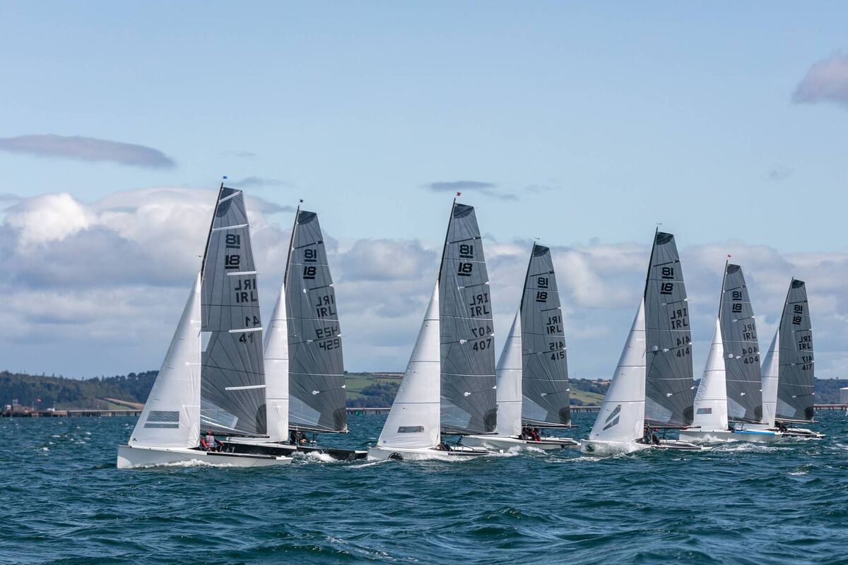 Cork Sailing: National 18s racing at the RCYC. Picture: Bob Bateman.