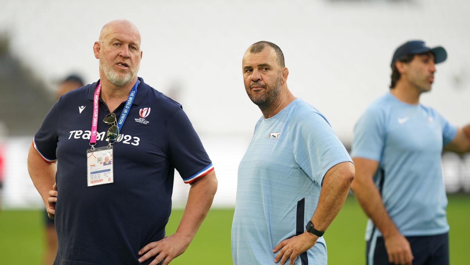 FAVOURED: Argentina head coach Michael Cheika during the captain's run at the Stade de Marseille. Pic: Mike Egerton/PA Wire