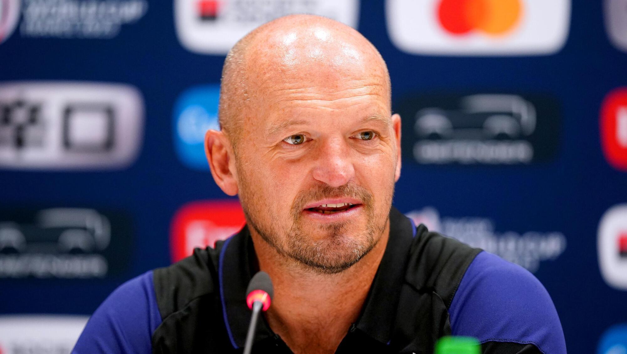 COHESION: Scotland head coach Gregor Townsend during a press conference at the Stade de Marseille. Pic: Mike Egerton/PA Wire
