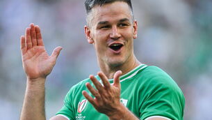 <p>GOOD START: Jonathan Sexton of Ireland celebrates after the game at Stade de Bordeaux. Picture: Brendan Moran/Sportsfile</p>