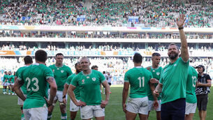 <p>JOURNEY JUST STARTING: Andy Farrell promised Ireland supporters that their team’s World Cup had only just started after they opened their Pool B campaign with an 82-8 victory over Romania on Saturday. Pic:  ©INPHO/Dan Sheridan</p>