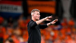 <p>UNDER PRESSURE: Republic of Ireland manager Stephen Kenny. Picture:  Stephen McCarthy/Sportsfile</p>