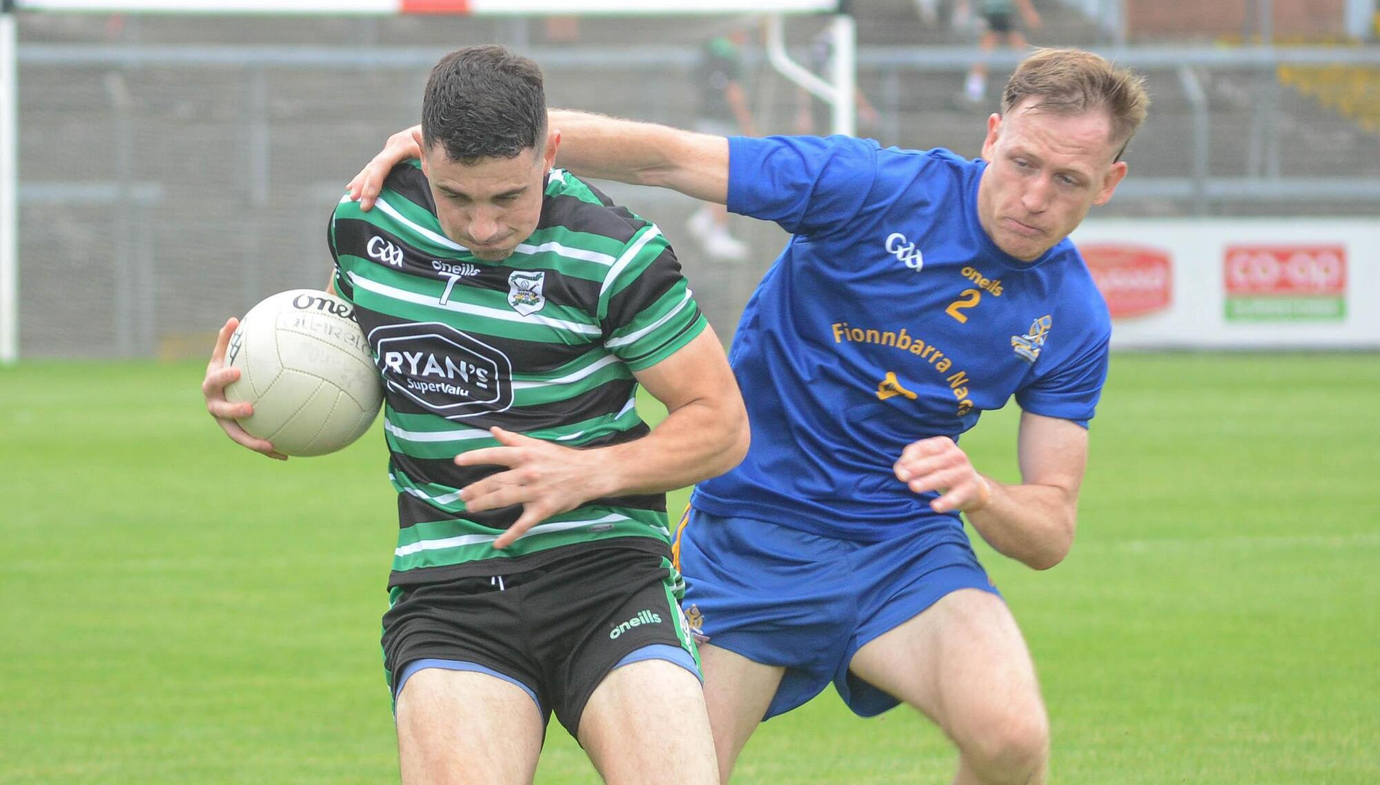 TIGHT SPOT: Douglas will go into a play-off for the quarter-final of Cork's Premier SFC but no such problems for St Finbarr's, who are directly into the semi-finals.