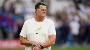<p>POSITIVE: South Africa director of rugby Rassie Erasmus before the 2023 Rugby World Cup Pool B match at the Stade de Marseille. Photo credit: Mike Egerton/PA Wire.</p>